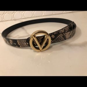 Valentino snake skin belt
